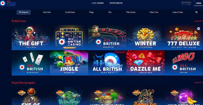 All British Casino screenshot