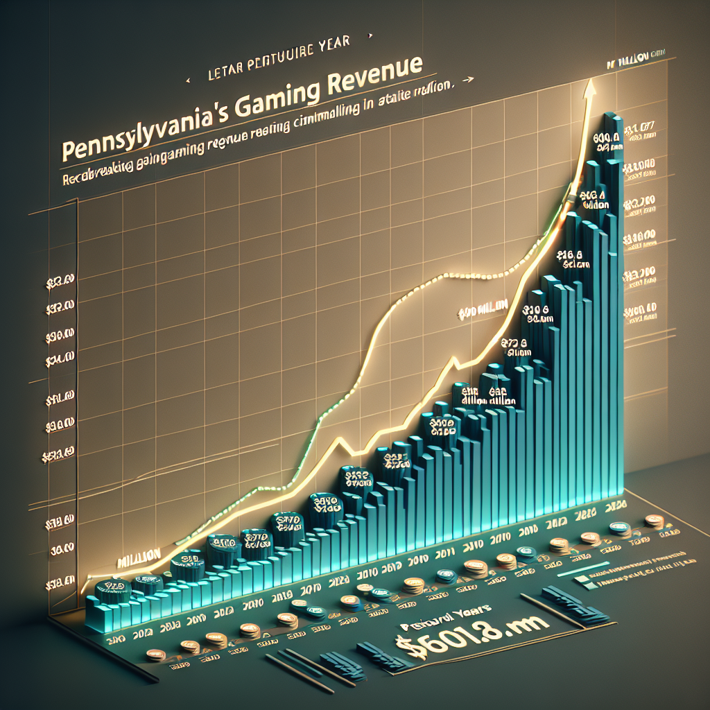 Pennsylvania Hits $601.8M in Gaming Revenue Infographic of Pennsylvania casino revenue May 2025